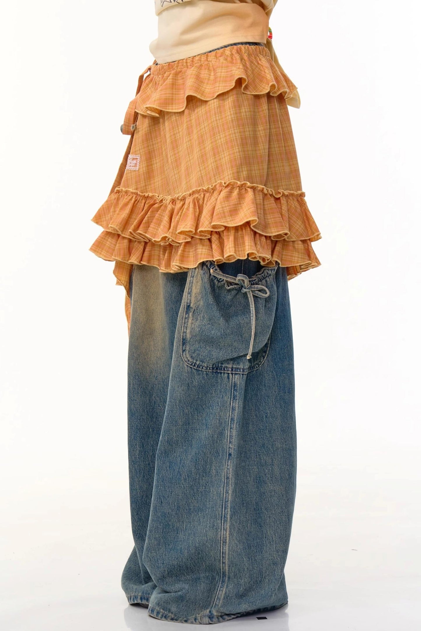 Irregular Pleated Lace Dress