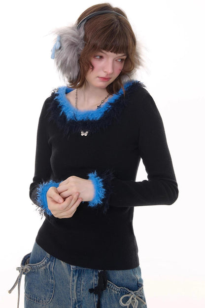 美式复古针织毛衣