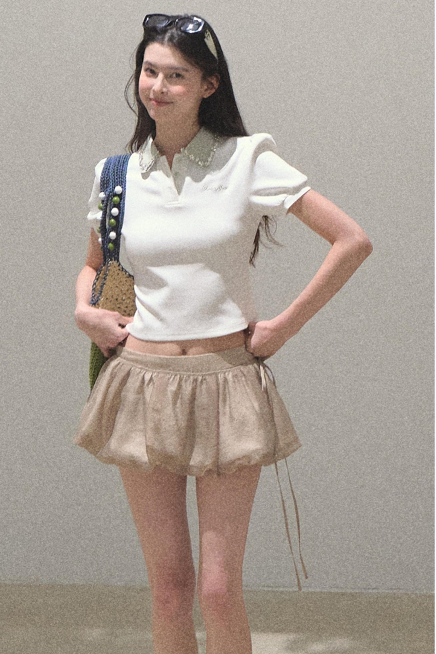 Sunset Diamond Polo Tee