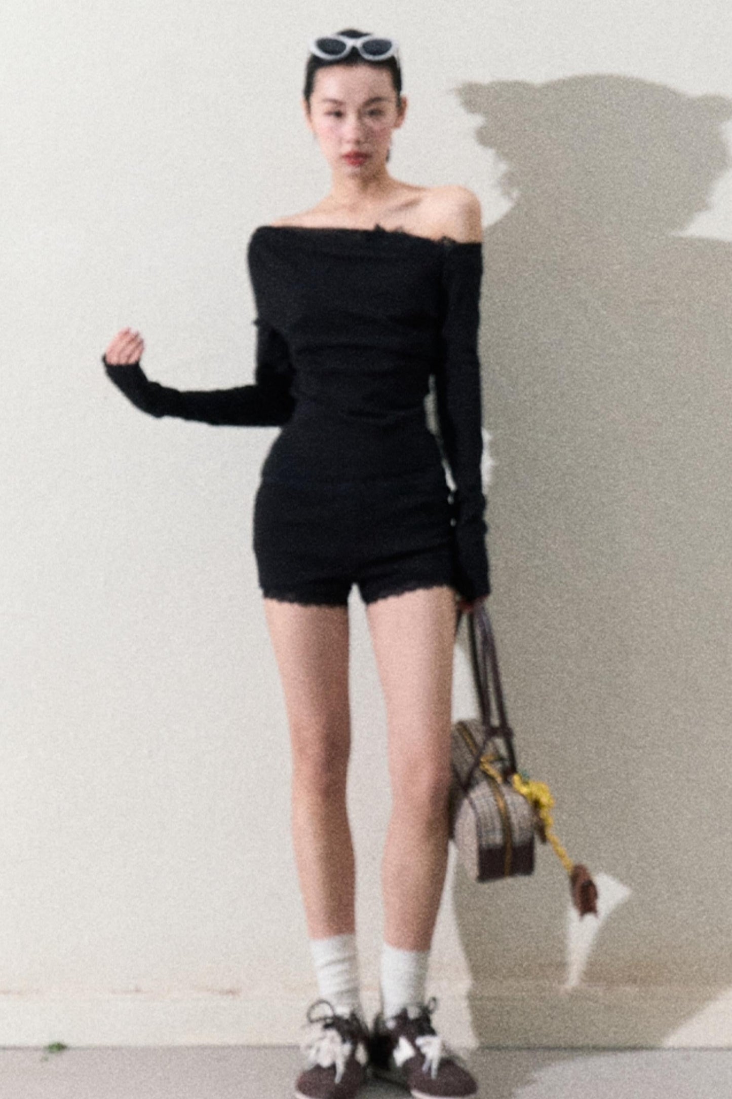 Elegant One-Shoulder Tops Set-Up