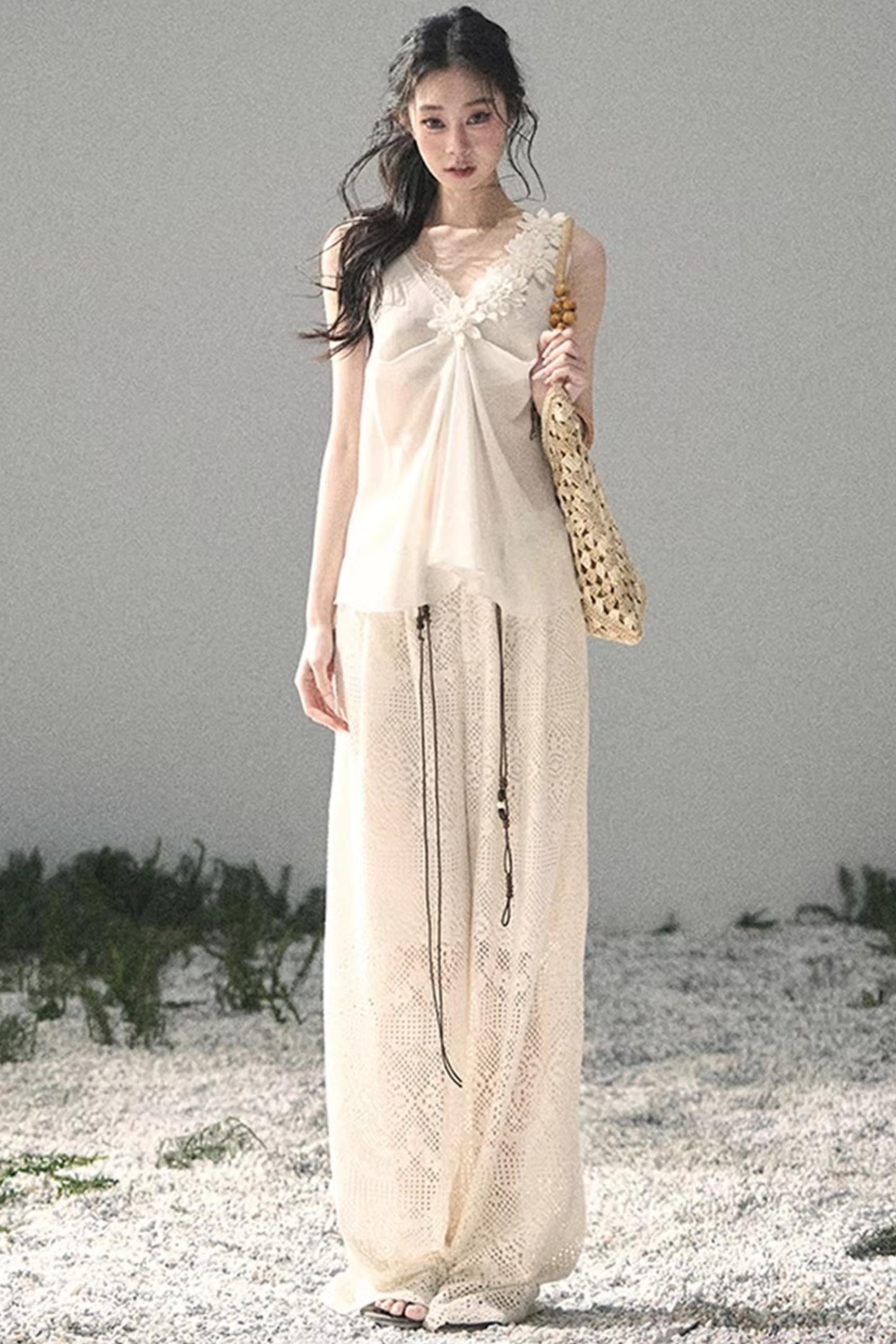Silent Rose Semi-Sheer Lace T-Shirt