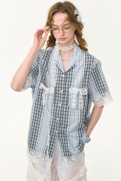 Stripe Lace Shirt