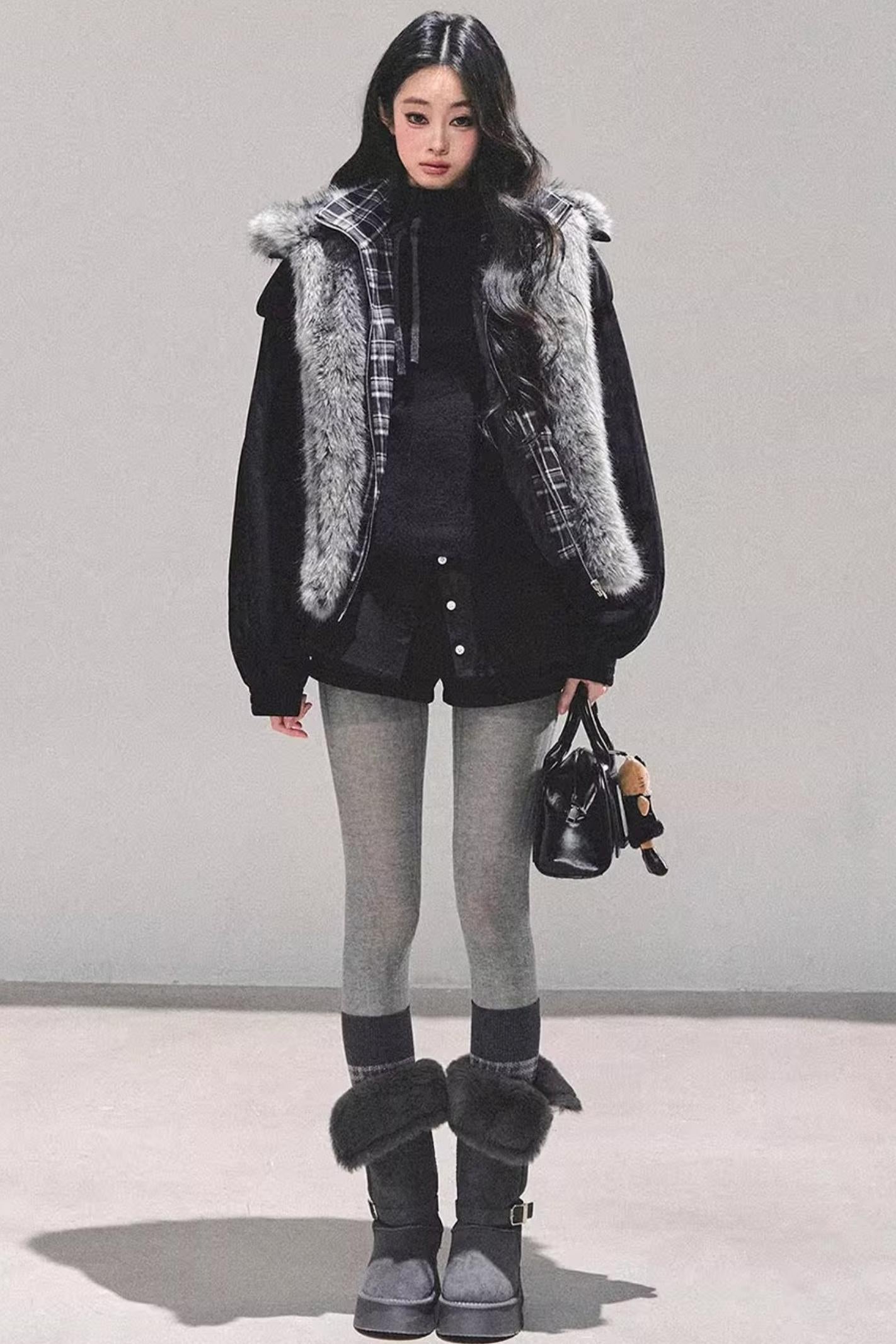 Plaid Padded Cotton Jacket