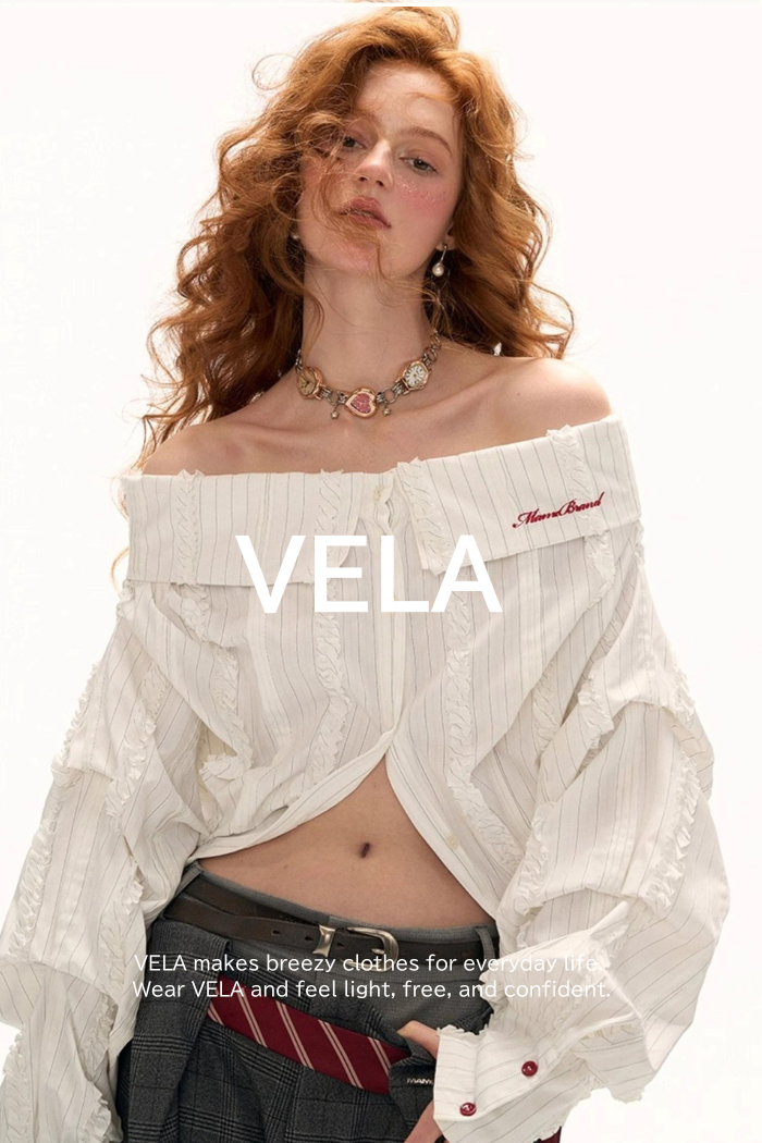 Big-V Striped White Long Sleeve Top