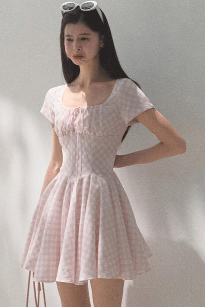 Sweet Bow Tie Mini Dress