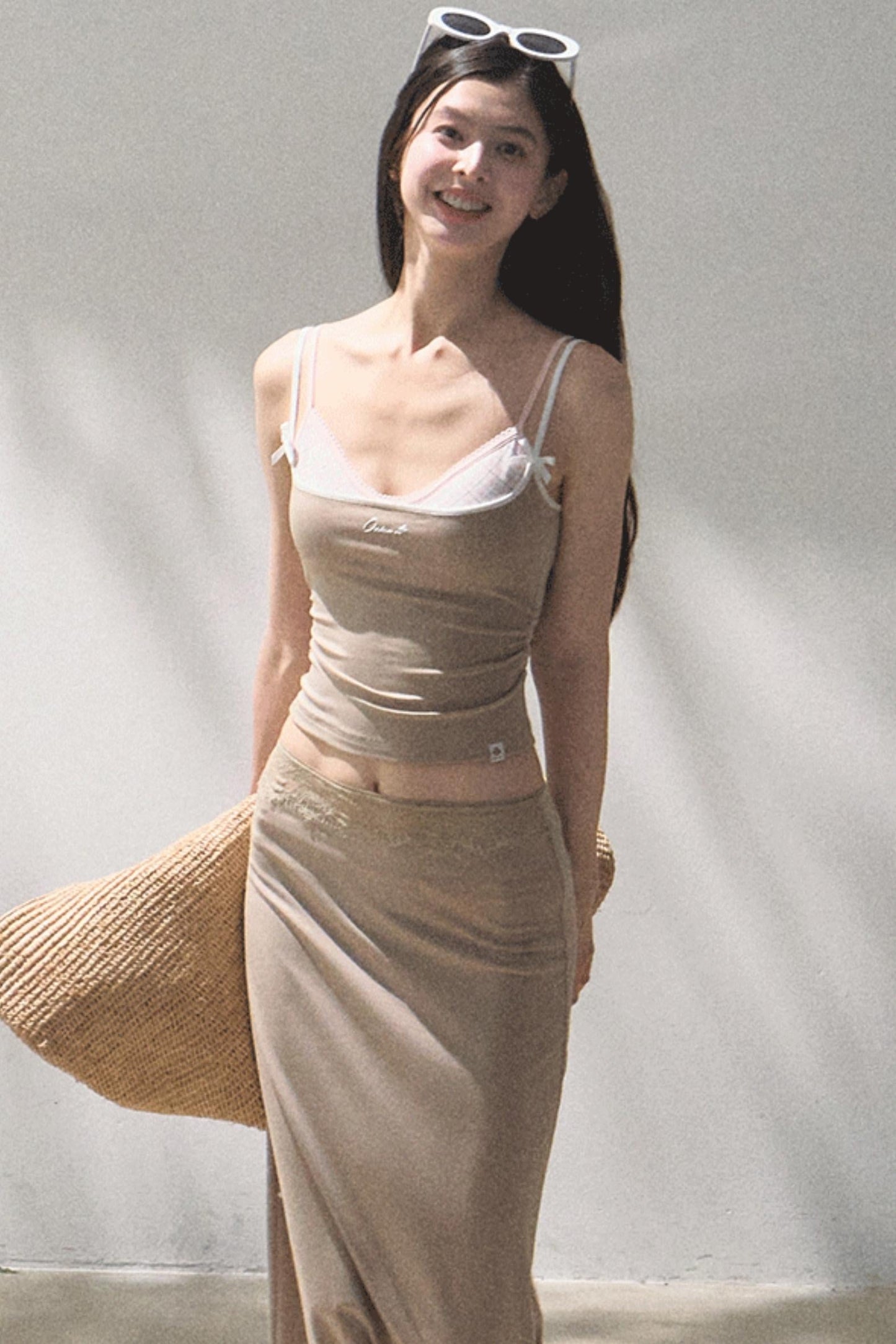 Stretch Chambray Camisole Set