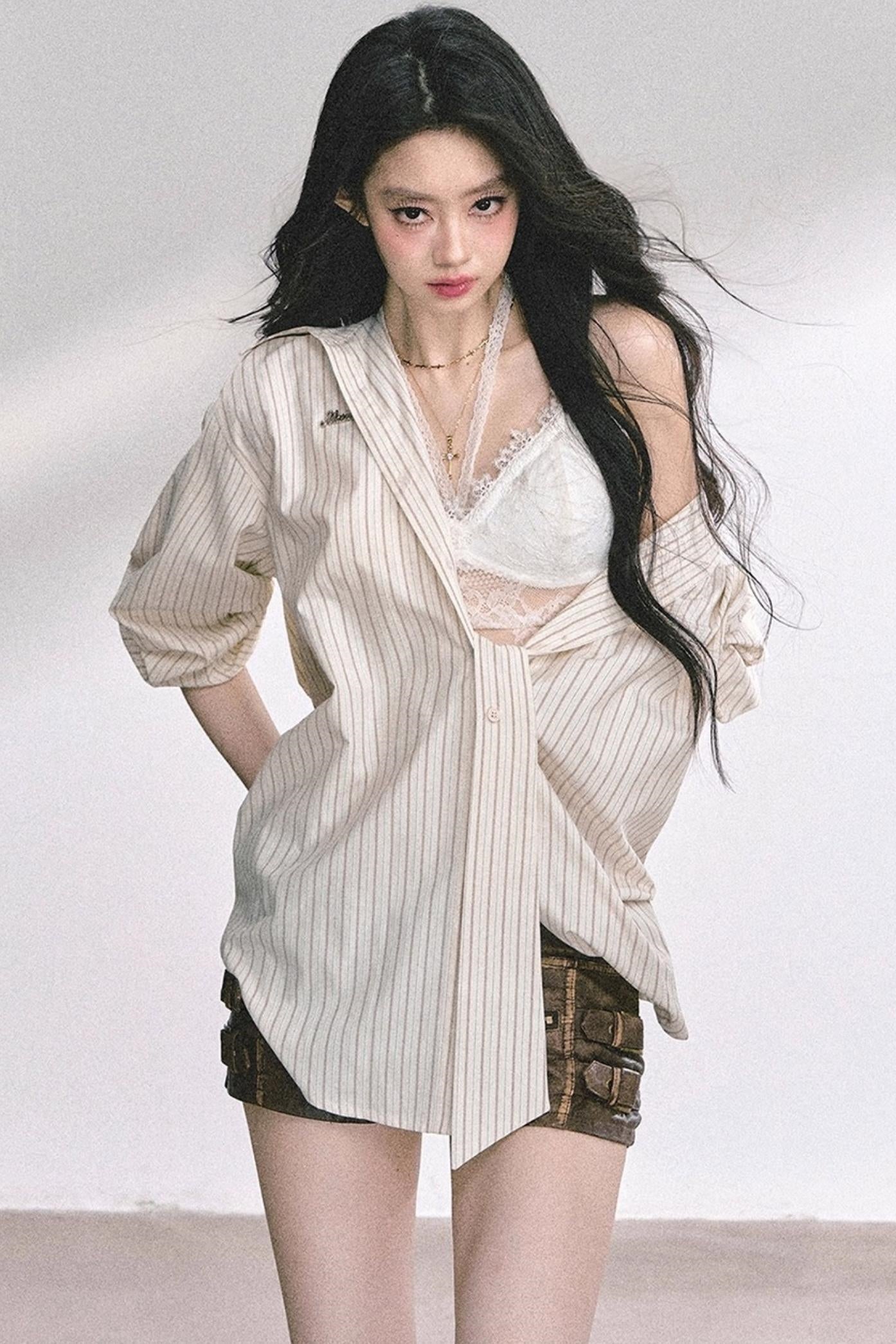 French Stripe Sunscreen Shirt