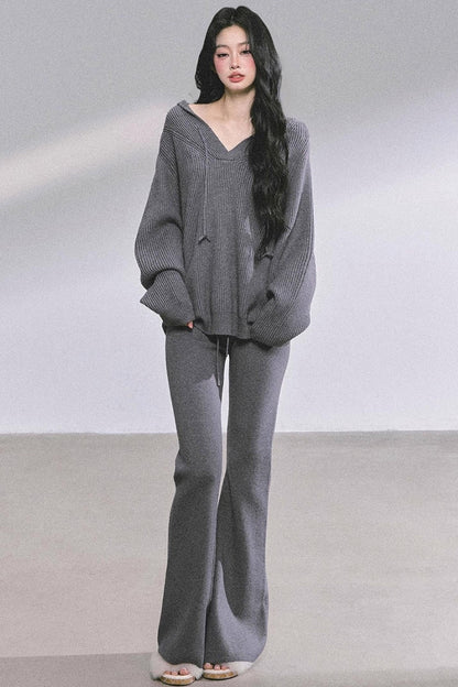 Lazy Style Knitted Suit Set-Up