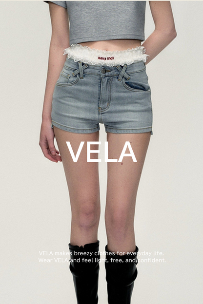 Blue Scent Casual Denim Shorts