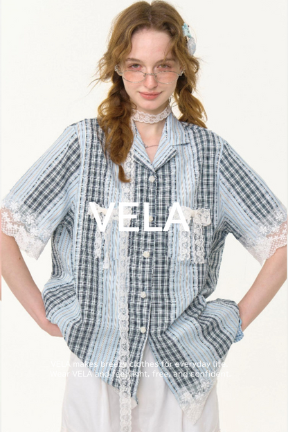 Stripe Lace Shirt