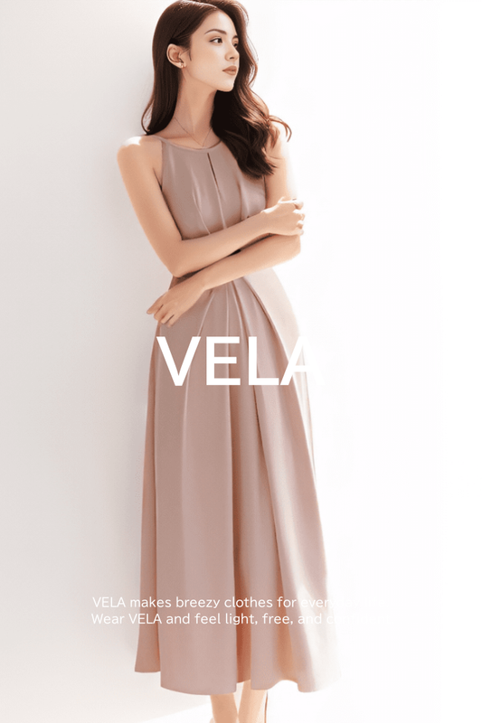Front Twist Draped Flare Dress
