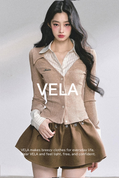 Autumn Striped Polo Shirt