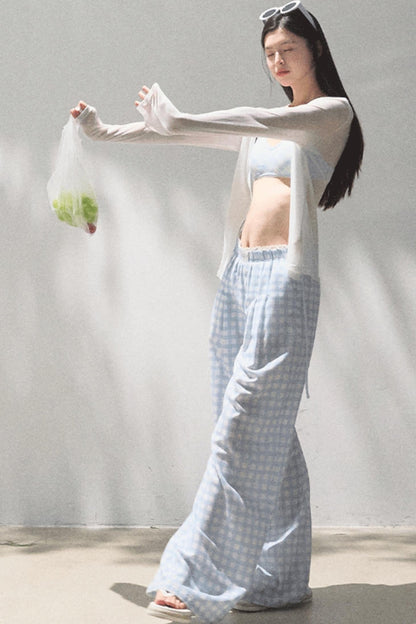 Wide-Leg Tencel Hemp Pants