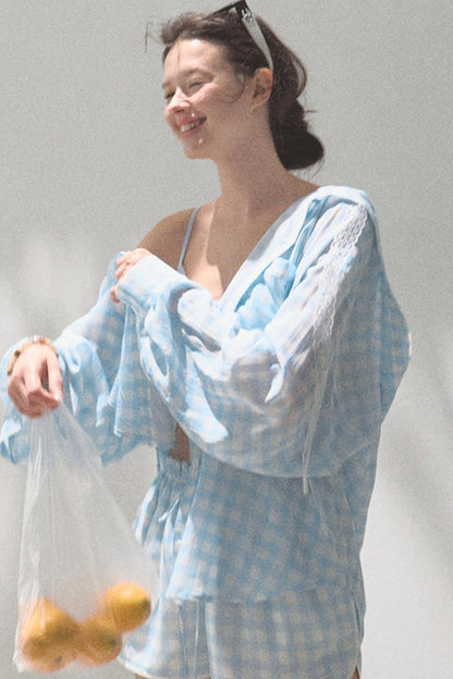 Stretch Chambray Camisole Set