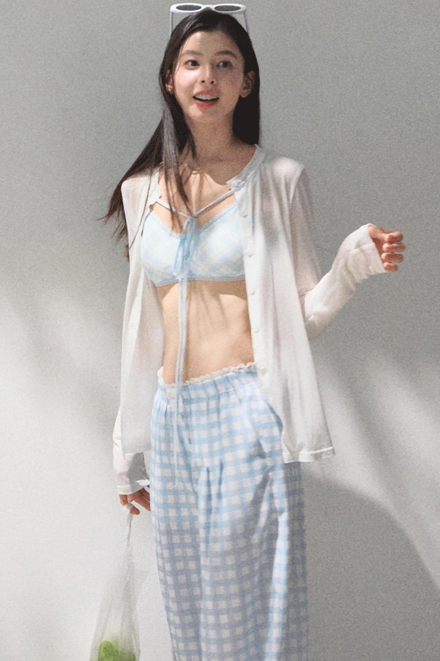 Stretch Chambray Camisole Set