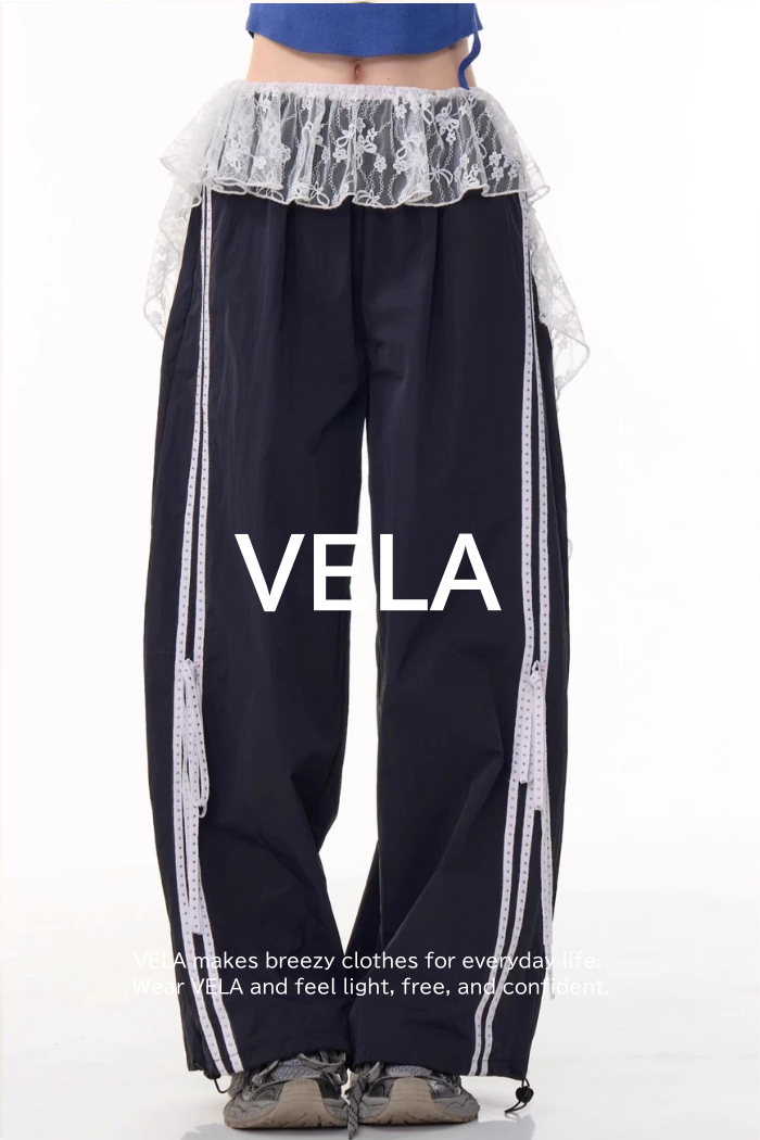 Retro Draped Wide-Leg Sweatpants