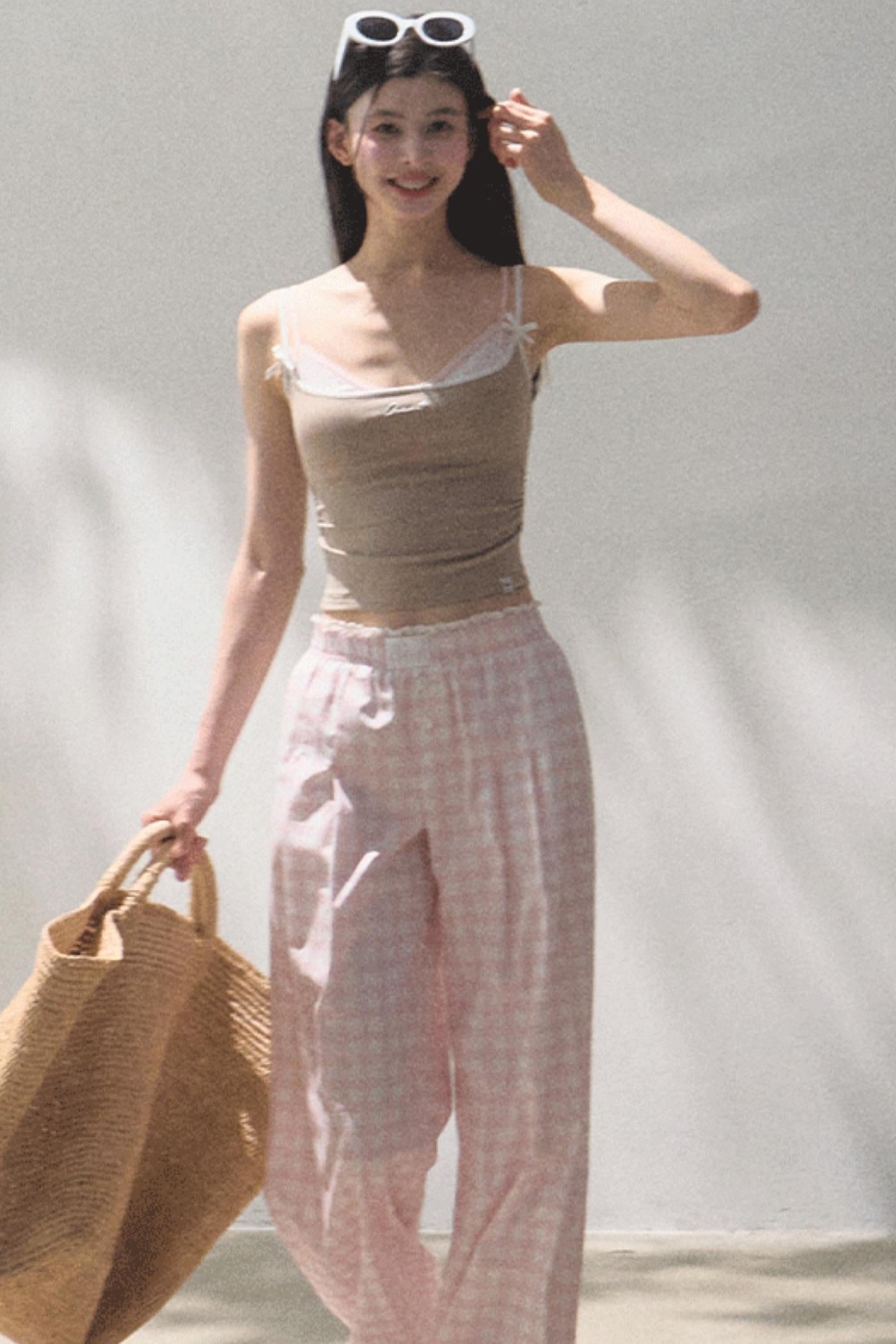 Stretch Chambray Camisole Set