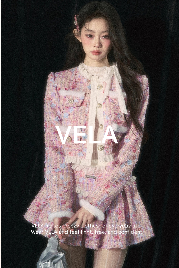 Small Fragrance Pink Skirt Set-Up