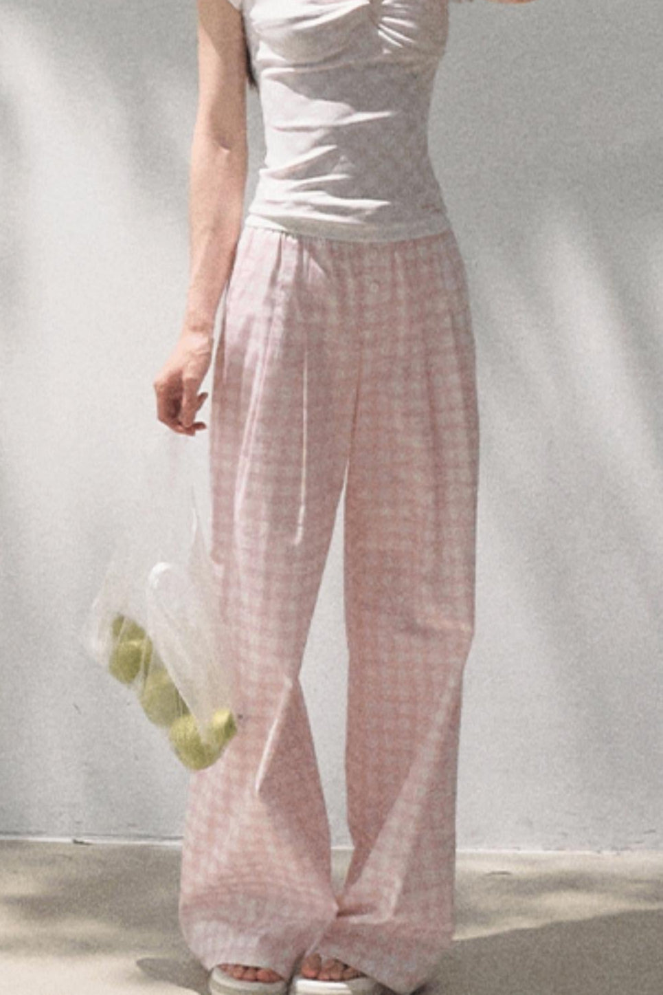 Wide-Leg Tencel Hemp Pants