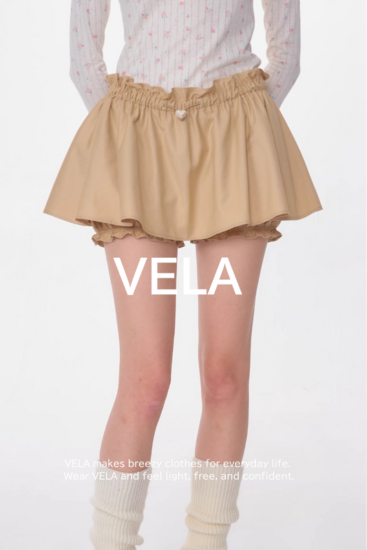 High-Waist Fungus A-Line Skirt Shorts