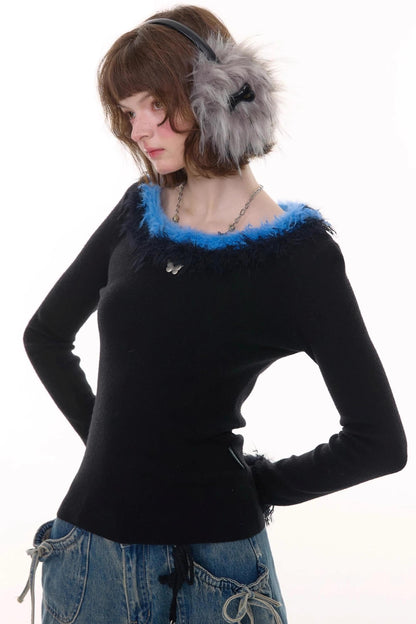 美式复古针织毛衣