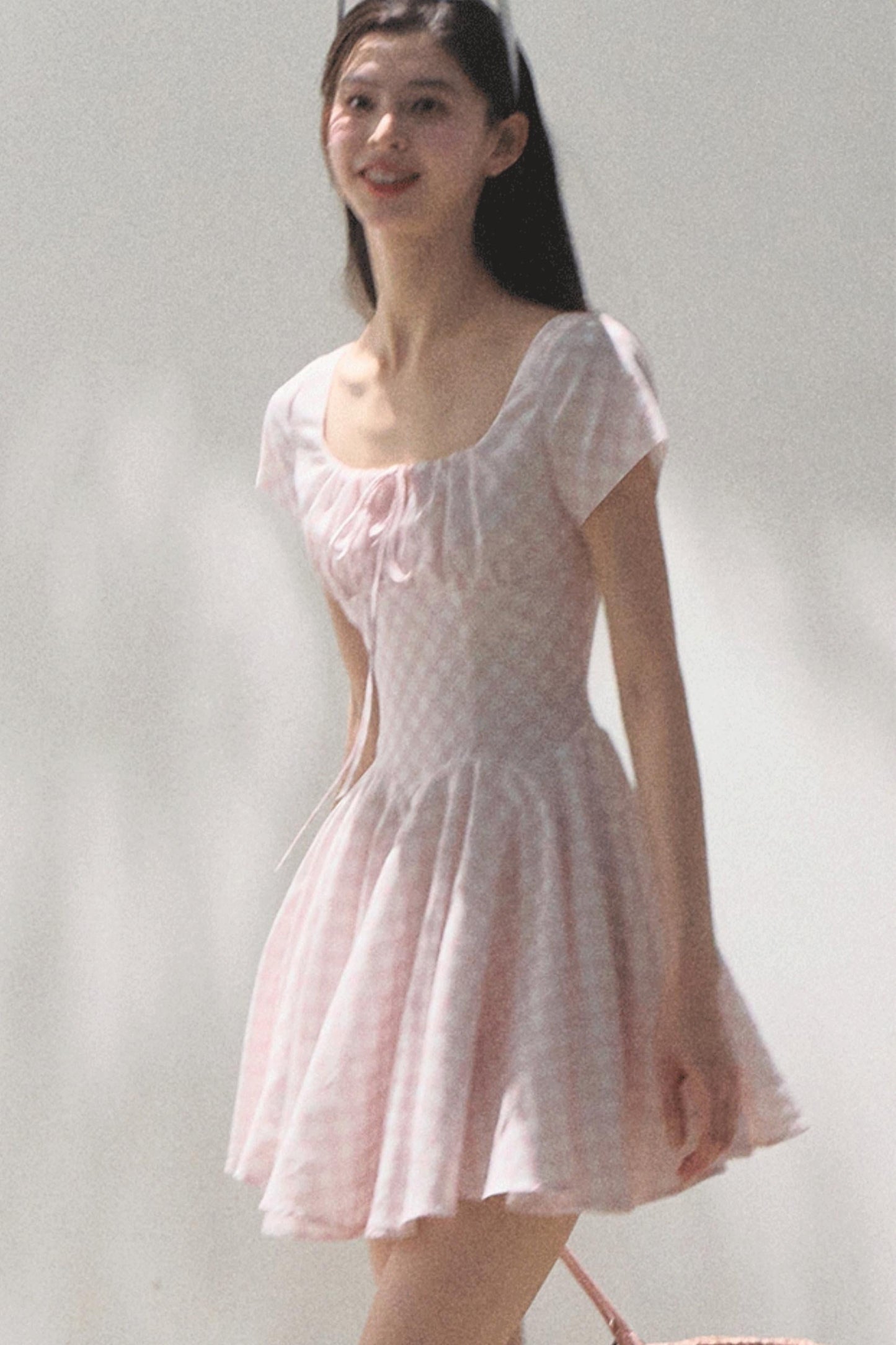 Sweet Bow Tie Mini Dress