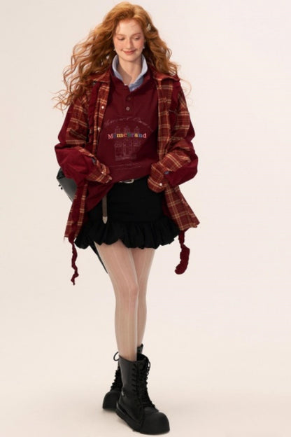 Pleated Flower Bud High-End Skirt