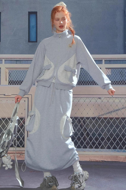 Autumn Design High Waist Skirt