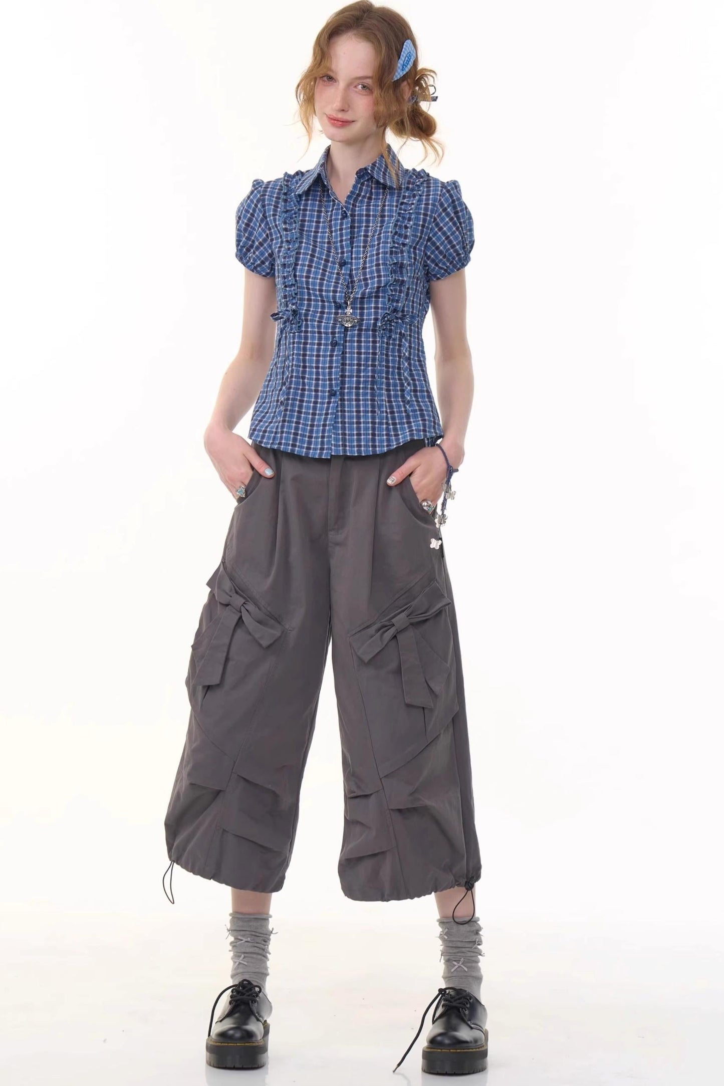 Chic Bow-Waist Trousers