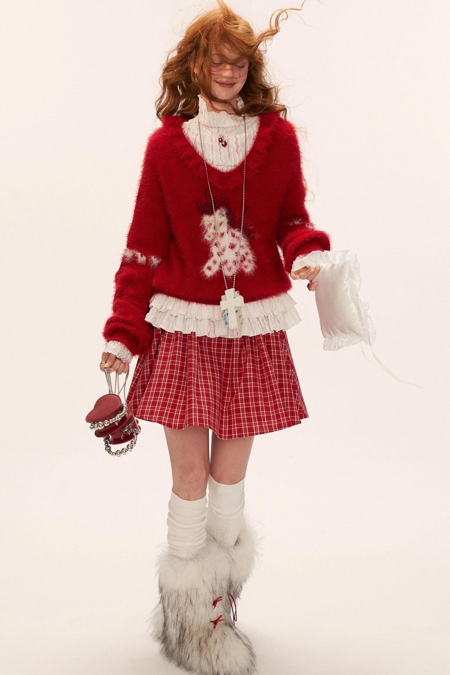 Heart Pony Knit Sweater