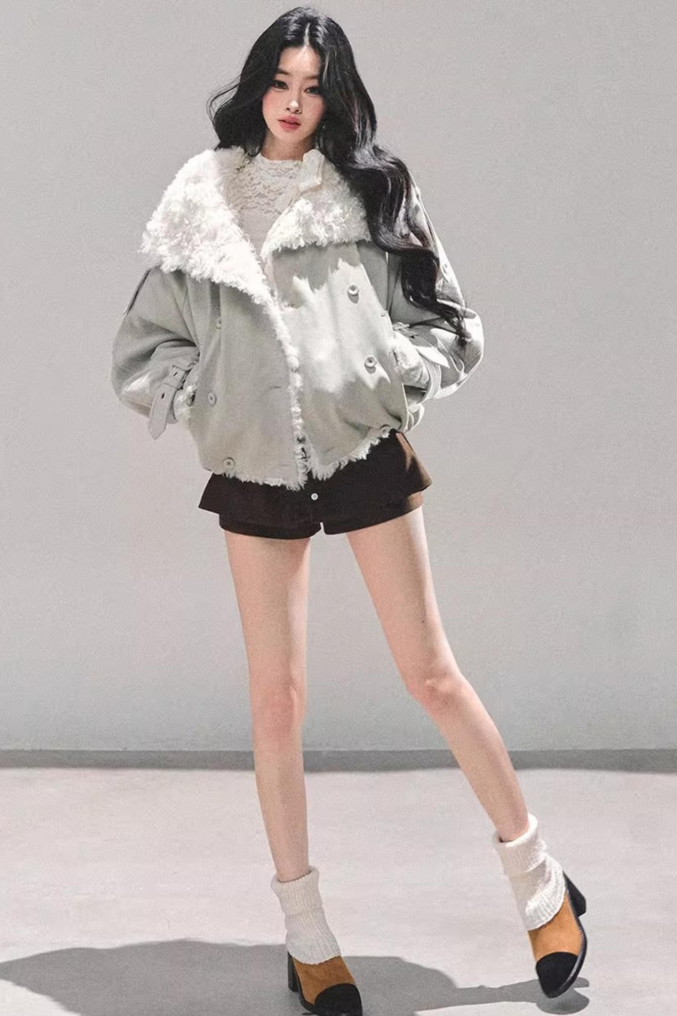 Black Autumn A-Line Shorts