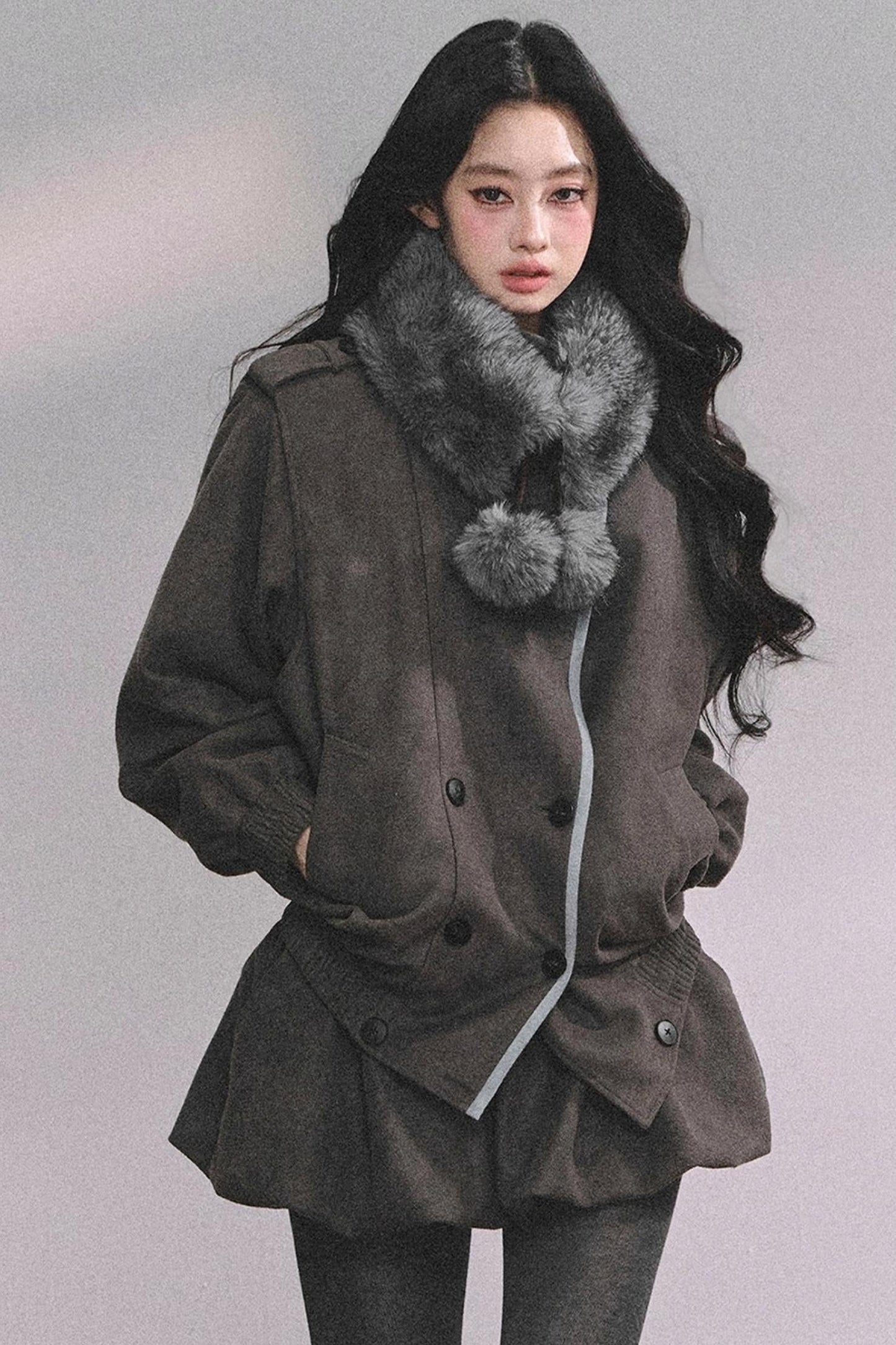 French Autumn Blazer Suit Set-Up