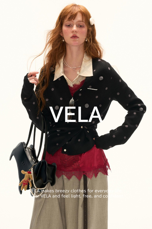 Polka Dot Waist Cardigan