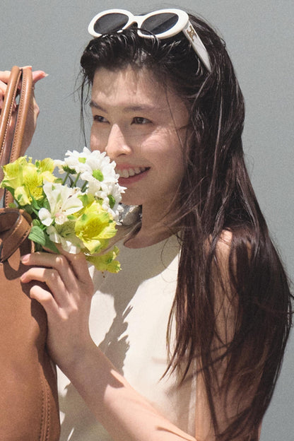 Summer Stars Floral Ribbon Racer Dress