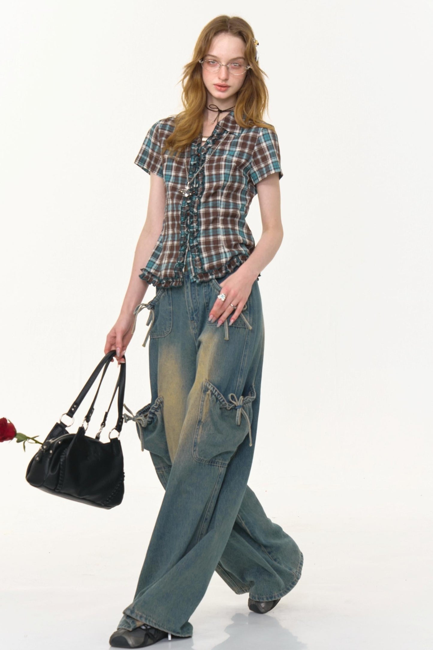 Plaid Short Sleeve Shirt