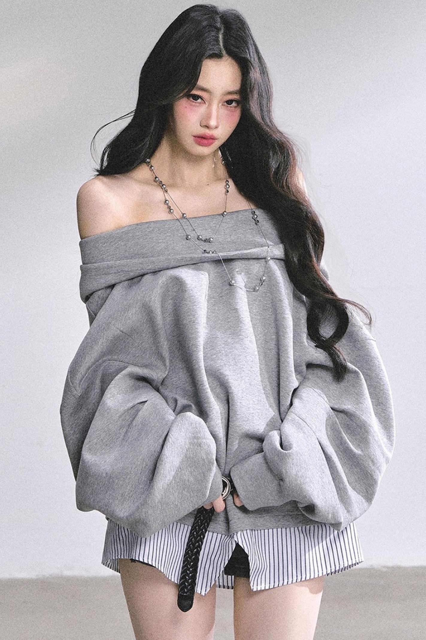 Autumn Oversized Hooded Sweatshirt