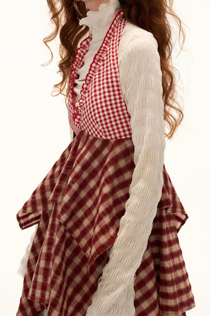 Red Layered Spice Girl Top