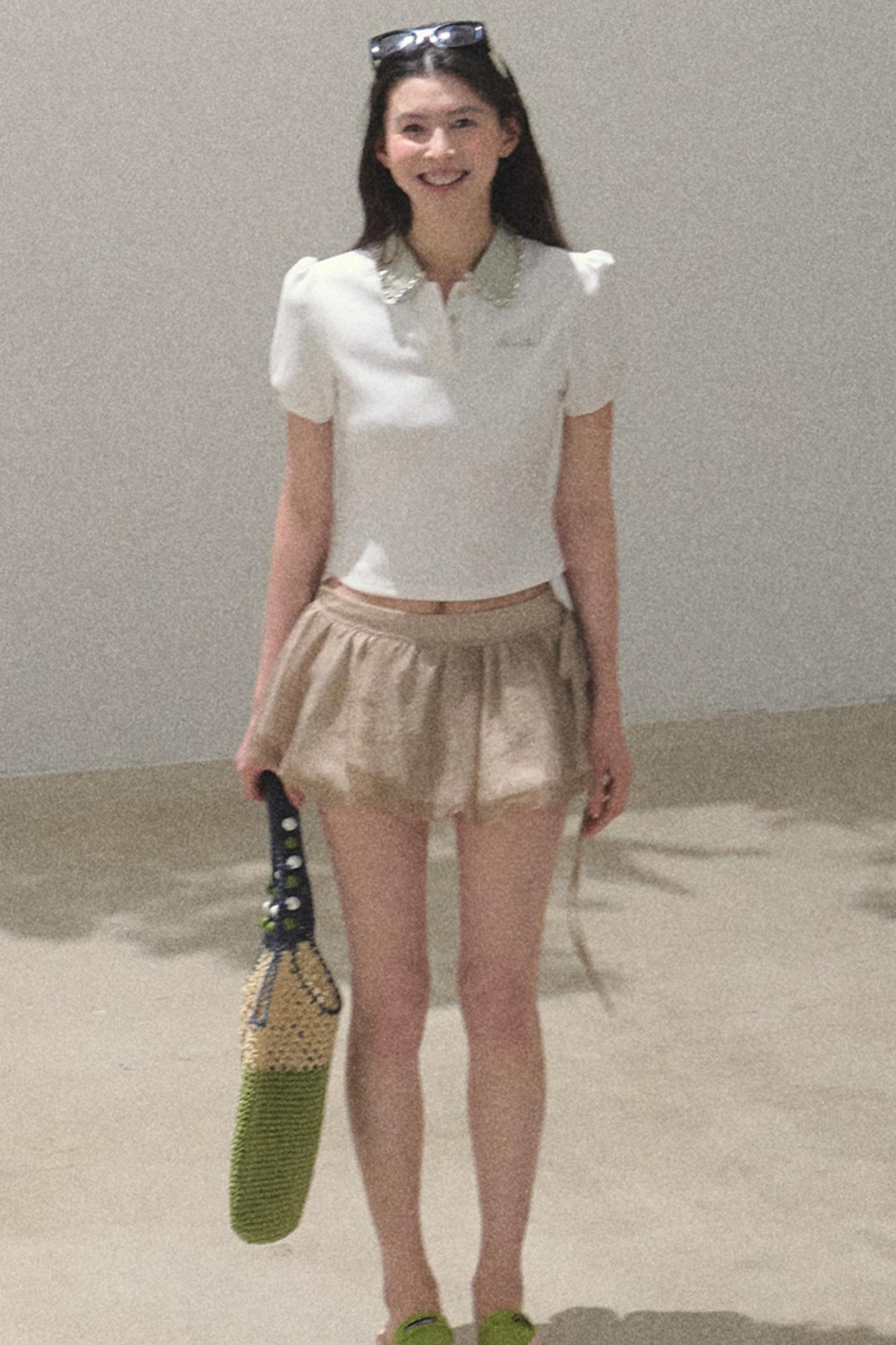 Sunset Diamond Polo Tee