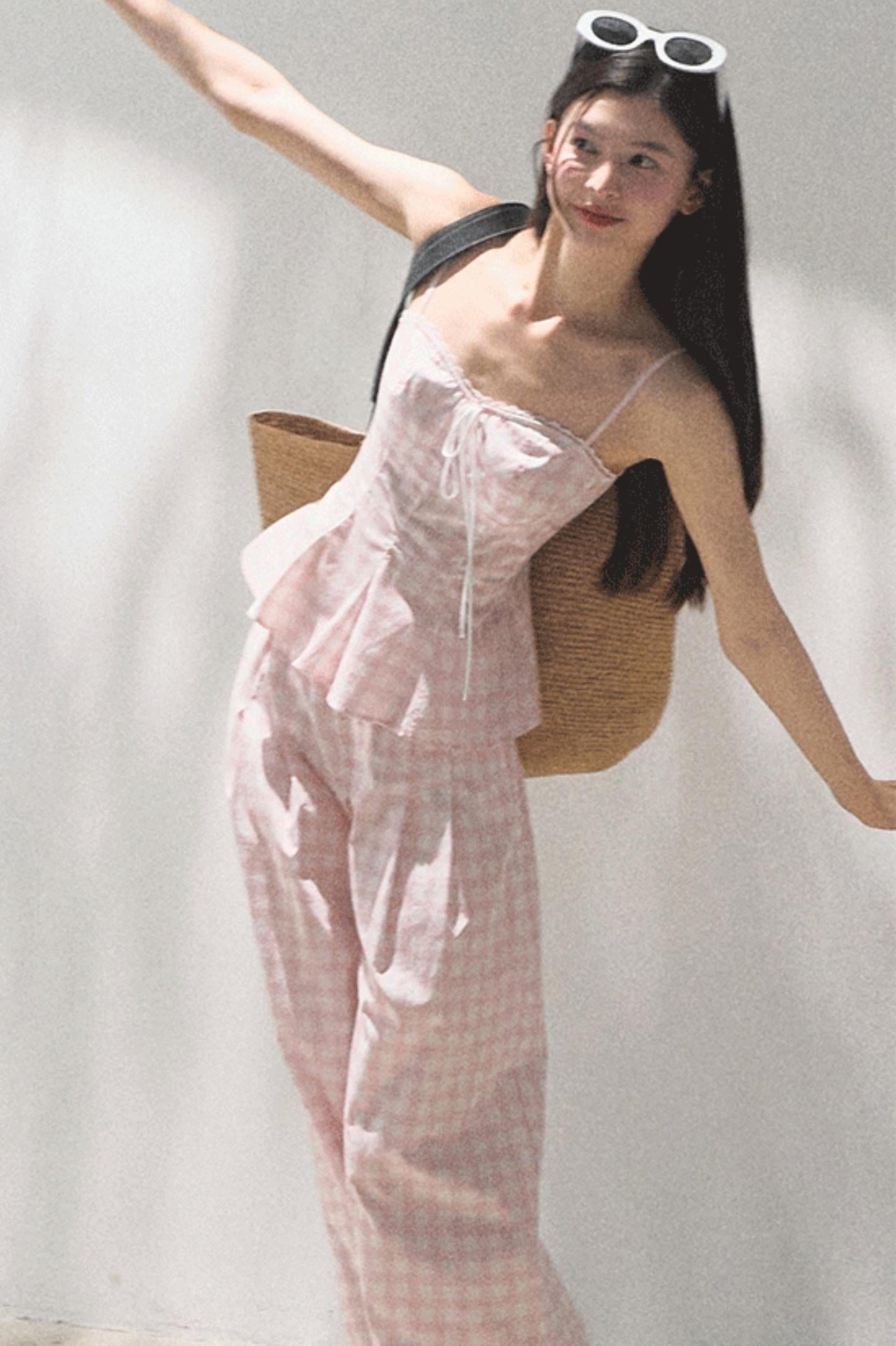 Wide-Leg Tencel Hemp Pants