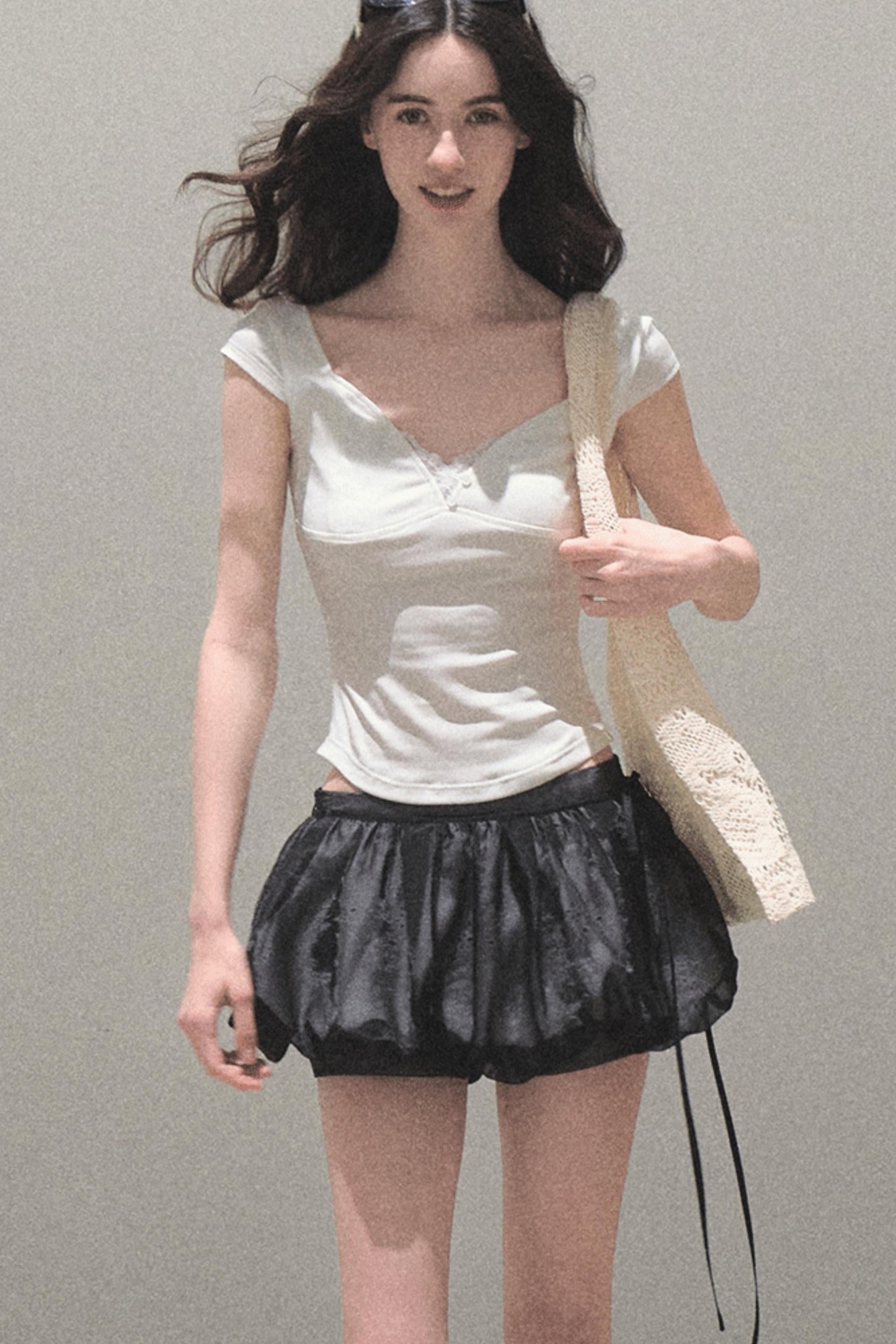 Floral Peplum Culottes Skirt Set