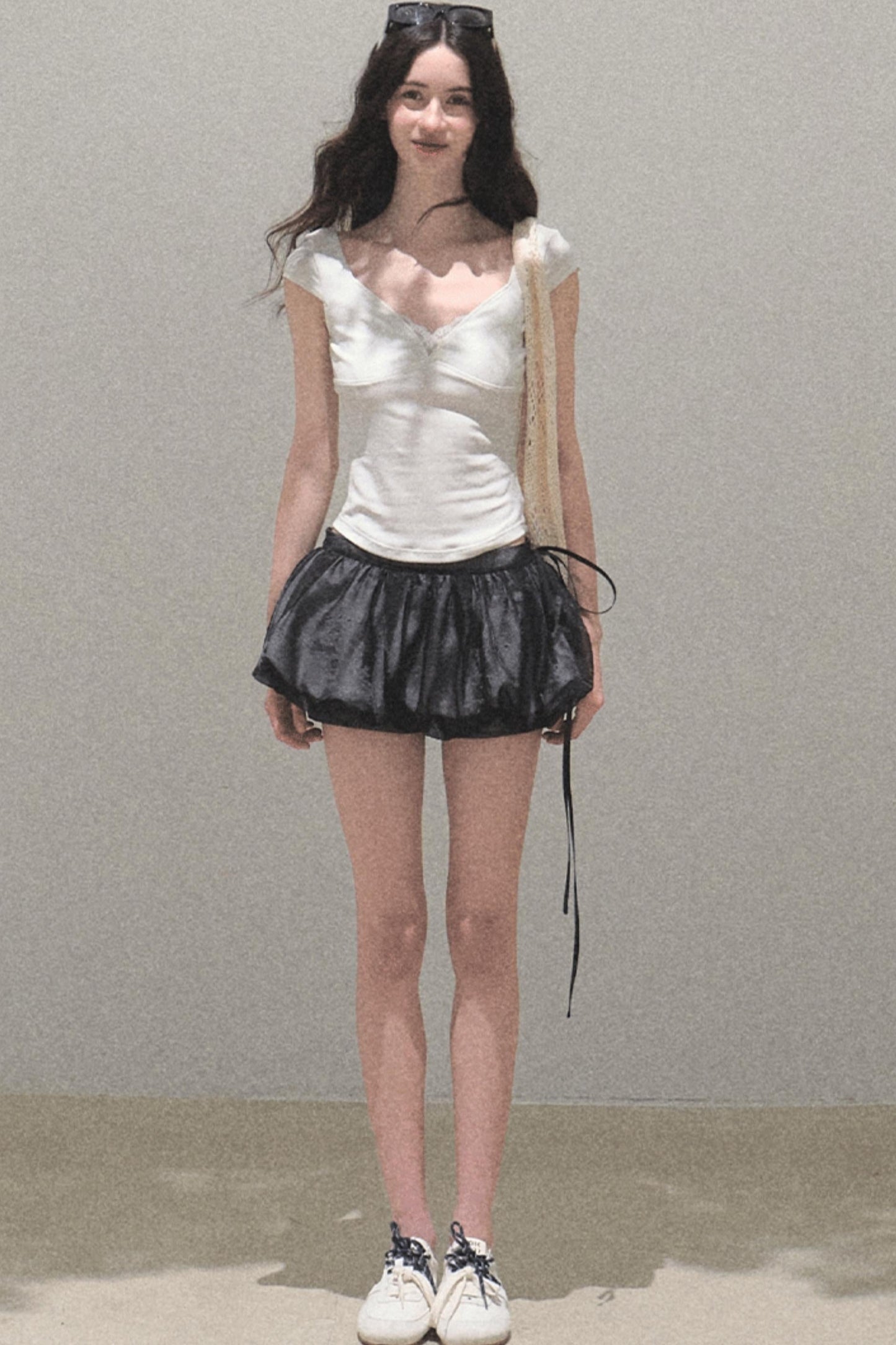 Floral Peplum Culottes Skirt Set