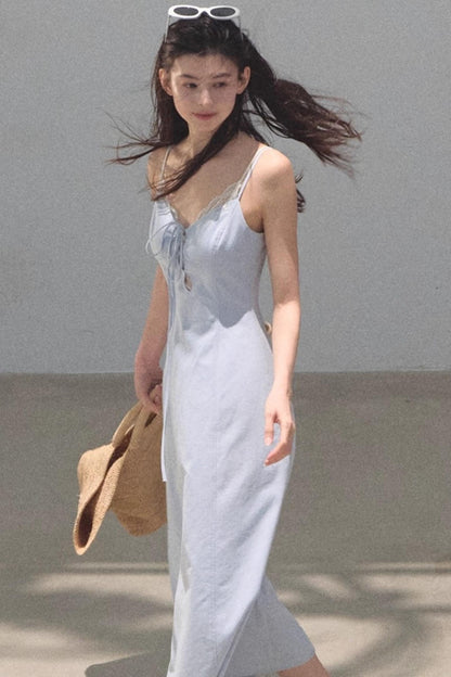 Tranquility Denim Slip Dress