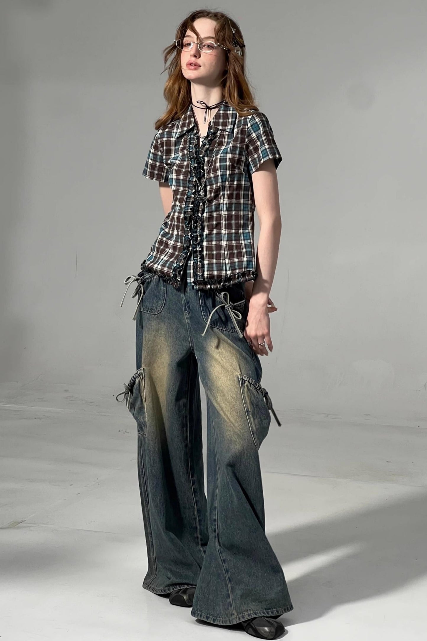 Plaid Short Sleeve Shirt