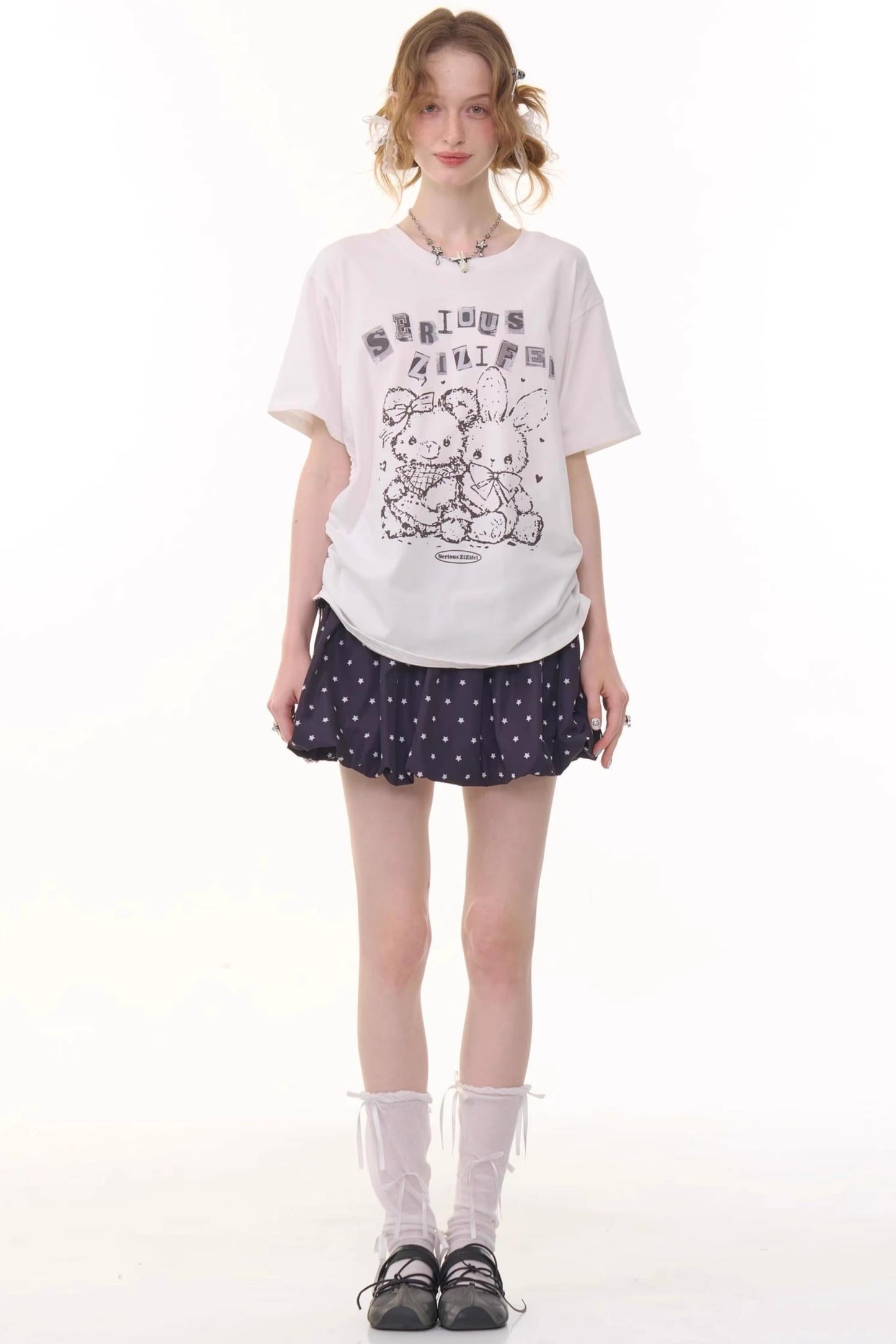 Polka Dot A-Line Skirt