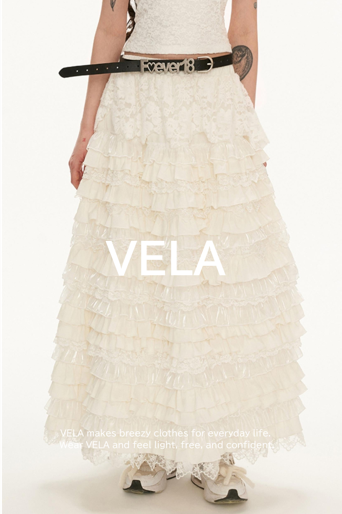 Cake Lace Long Midi Skirt