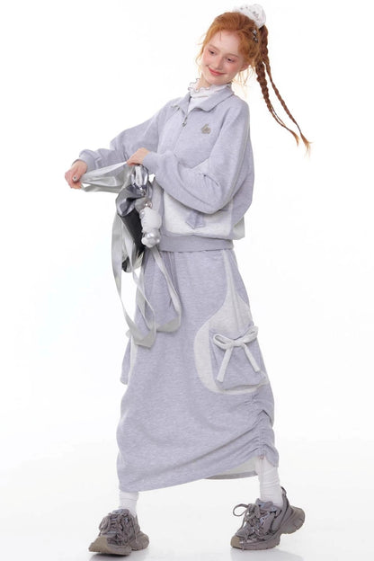 Autumn Design High Waist Skirt