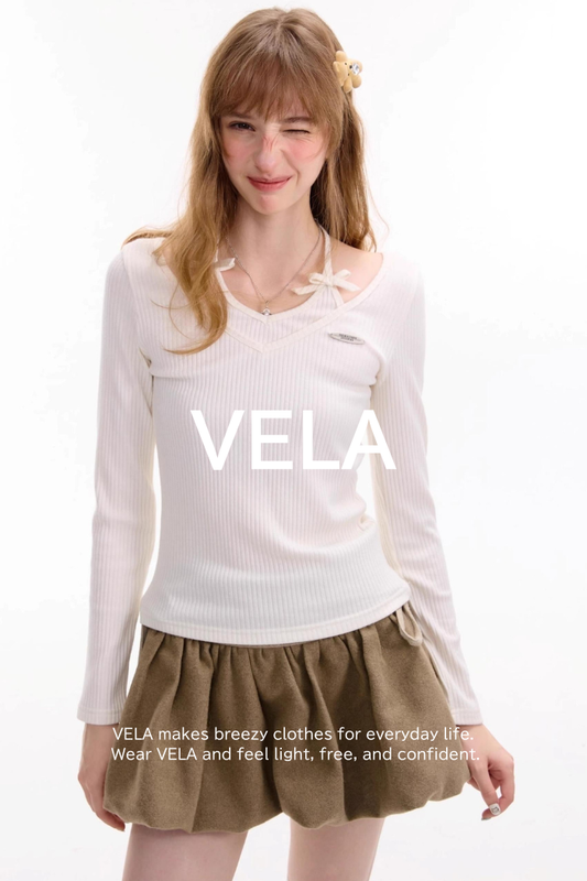 Autumn Bow Halterneck Slimming Top