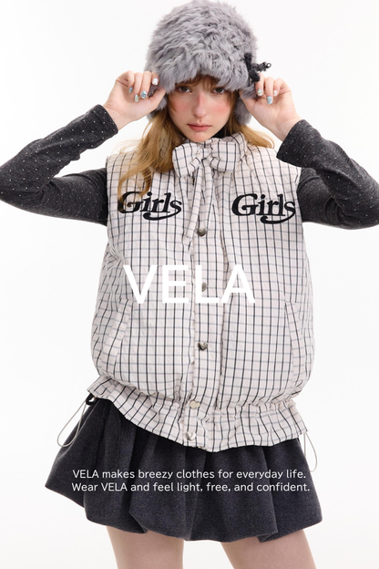 Autumn Embroidery Plaid Cotton Jacket