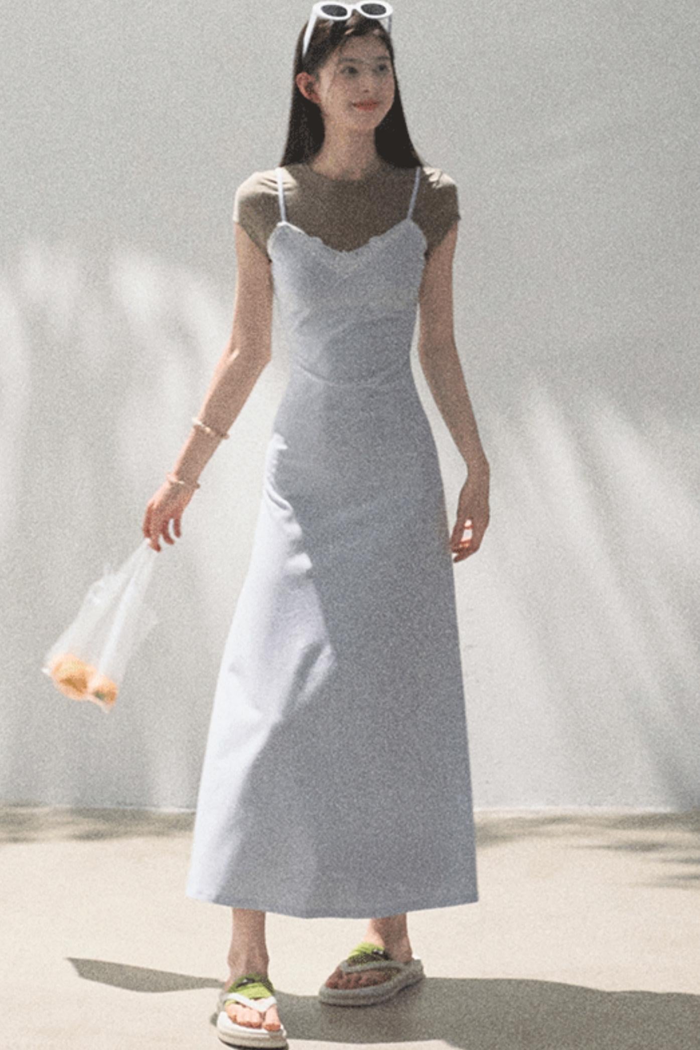 Waist-Cinching Crocodile Dress