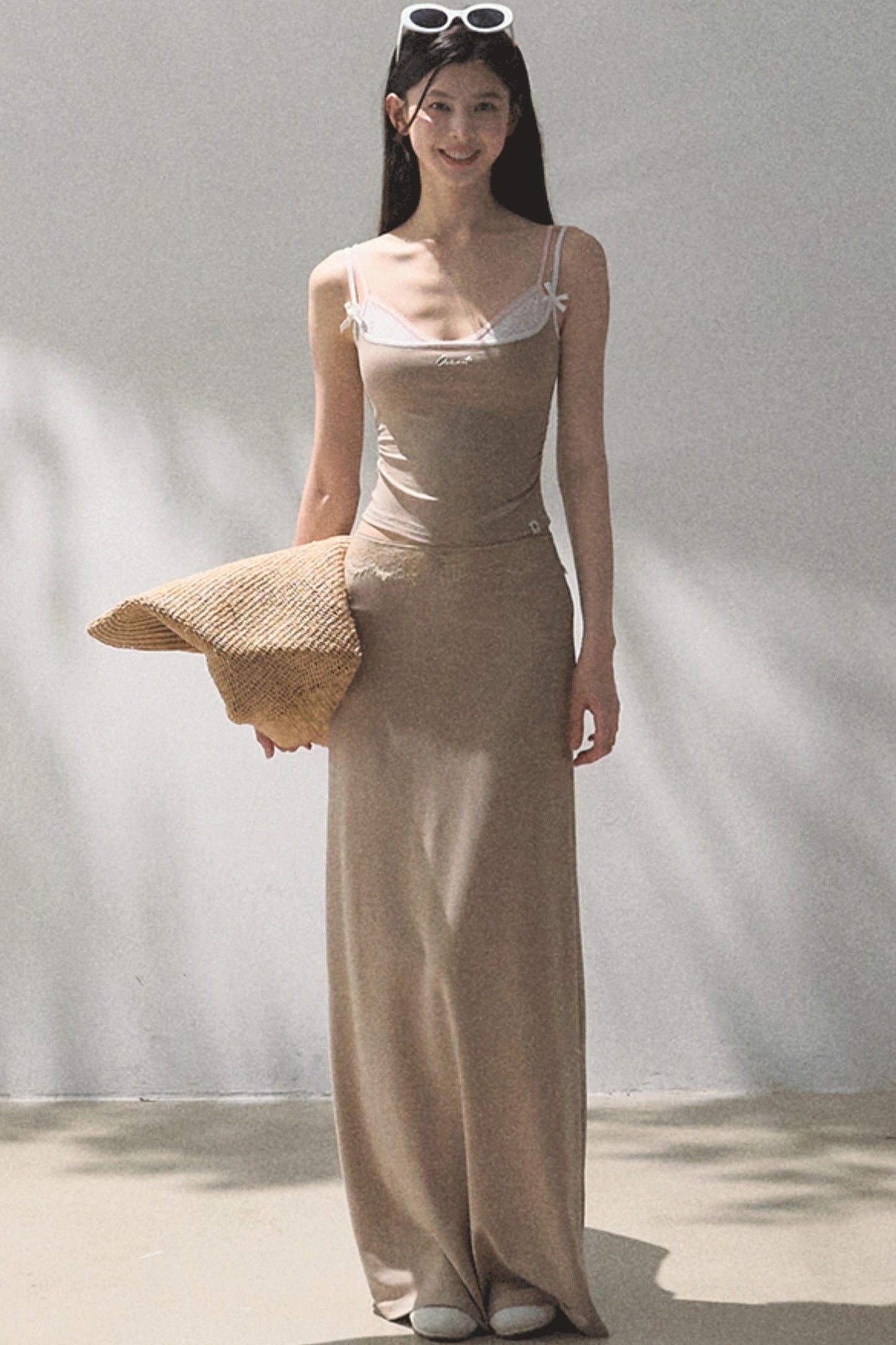 Stretch Chambray Camisole Set